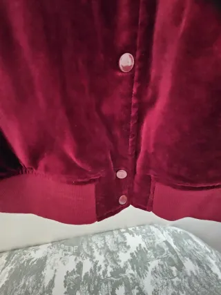 Cazadora Vans Terciopelo Burdeos Talla L