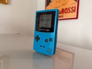 Nintendo Game Boy Color Blu teal + Cool Bricks
