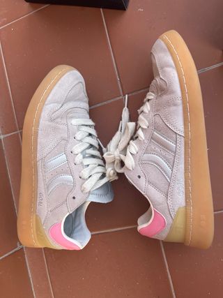 Zapatillas Coolway Beige y Rosa