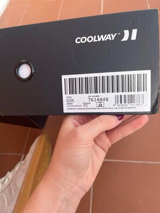 Zapatillas Coolway Beige y Rosa