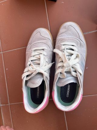 Zapatillas Coolway Beige y Rosa