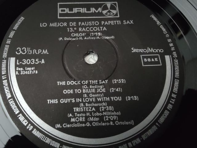 Vinilo Fausto Papetti - 13ª Raccolta