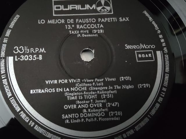 Vinilo Fausto Papetti - 13ª Raccolta