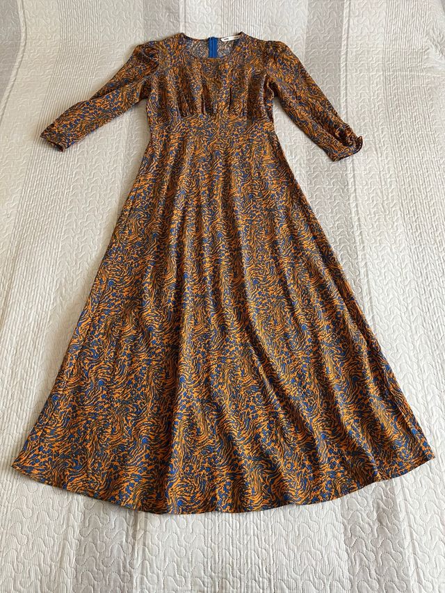 Vestido largo estampado talla S