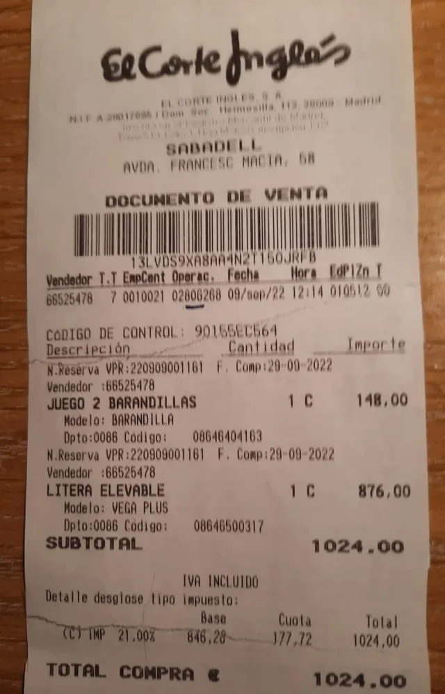 Litera elevable Vega Plus