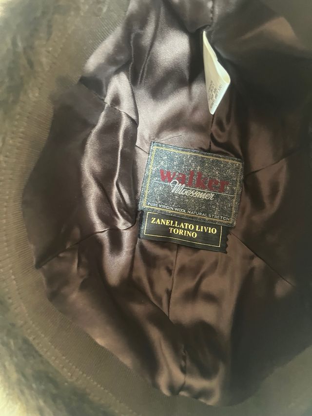 Cappello lana ed ecopelliccia donna marrone