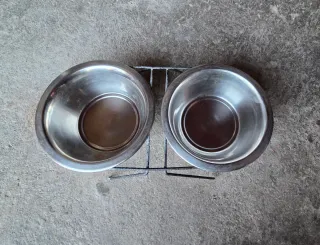 Set Ciotole Acciaio Inox con Supporto