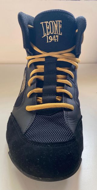 Zapatillas Boxeo Leone 1947 Negras Doradas