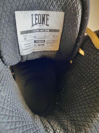 Zapatillas Boxeo Leone 1947 Negras Doradas