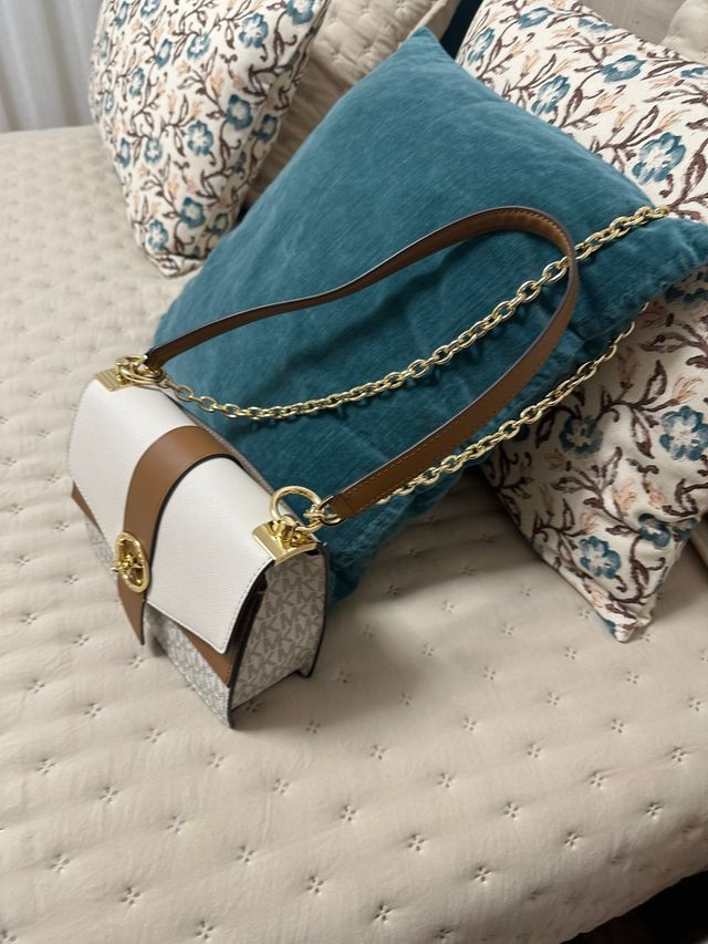 Bolso Michael Kors Blanco y Marrón