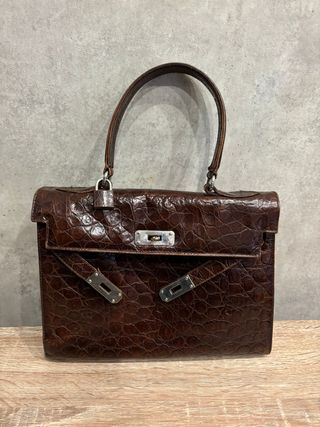 Bolso Aldo Chiarelli Vintage Piel Marrón