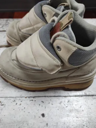 Botas plataforma ART beige/gris