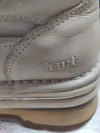 Botas plataforma ART beige/gris