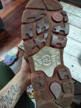 Botas plataforma ART beige/gris