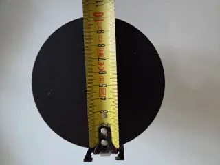 Candela decorativa a righe nere e bianche