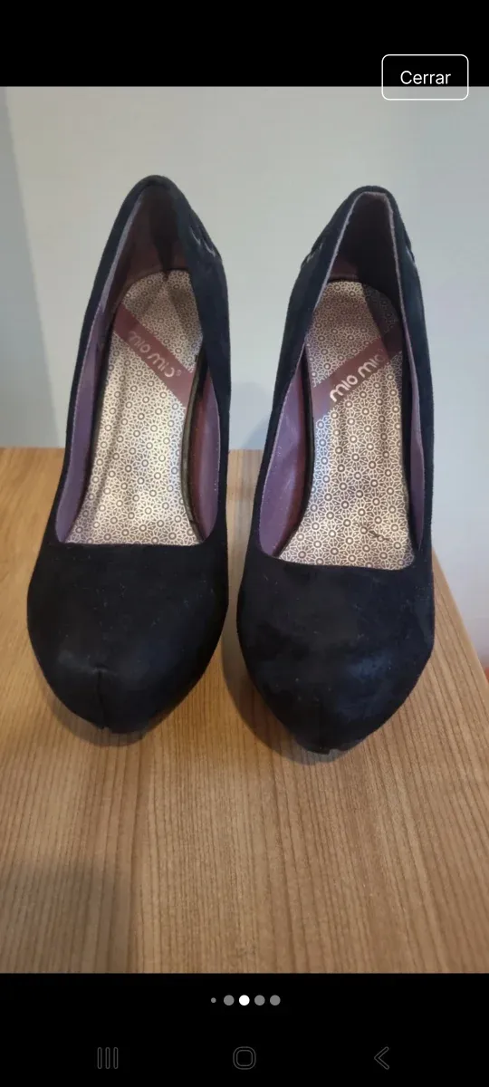 Zapatos de tacón negros, 2 usos