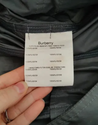 Gabardina Burberry Gris