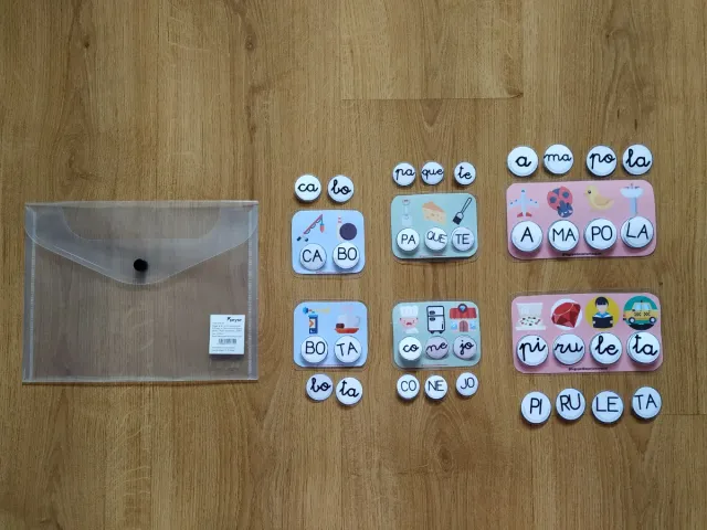 Juego conciencia fonológica sílabas y palabras
