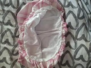 Falda corta cuadros rosa y blanco Primark