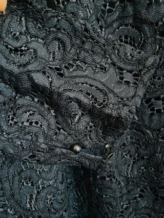 Vestido azul de encaje