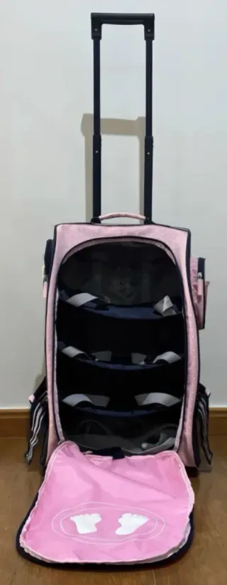 Maleta infantil rosa lunares Imaginarium