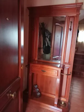 Mueble de entrada madera maciza