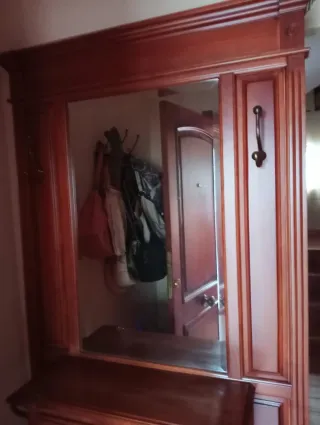 Mueble de entrada madera maciza