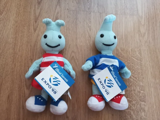 Muñecos Expo Lisboa 98. Gil chico y Gil chica