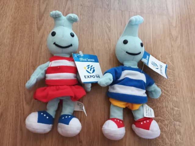 Muñecos Expo Lisboa 98. Gil chico y Gil chica