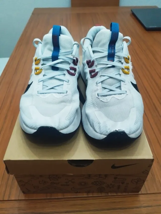 Zapatillas Nike Blancas y Azules