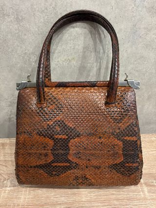 Bolso antiguo piel serpiente