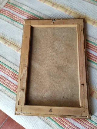 Quadro Pintura a Óleo Navio Tempestade