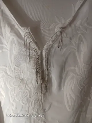 Túnica blanca ibicenca talla 40
