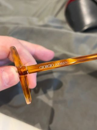 Gafas Giorgio Armani redondas vintage tortuga