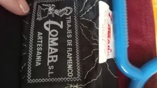 Traje de Flamenco Hombre Rojo y Negro