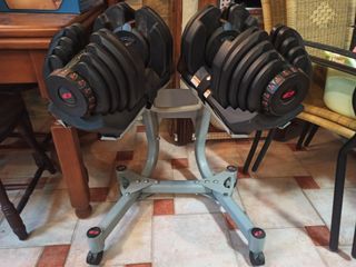 Mancuernas y banco ajustables Bowflex