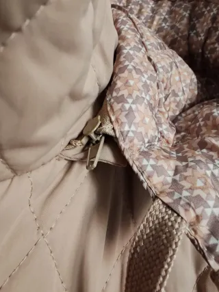 Parca con capucha mujer beige XL