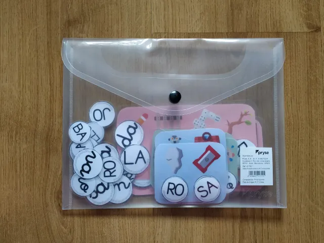 Juego conciencia fonológica con sílabas y palabras