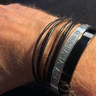 Pulsera Acero Inoxidable Números Romanos