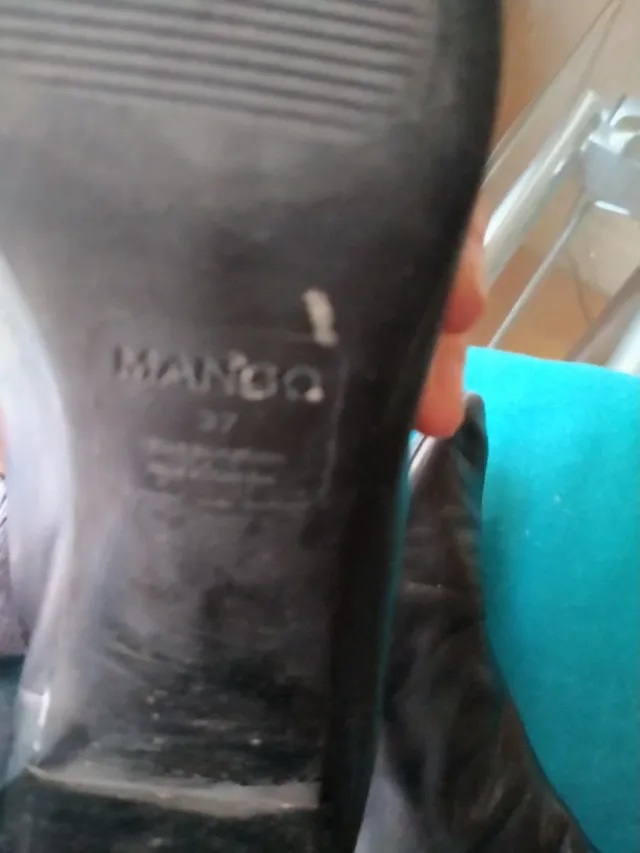 Botines piel negros talla 37