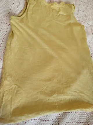 Canotta gialla con cactus Tezenis