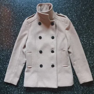 Cappotto corto H&M beige collo alto EUR 34