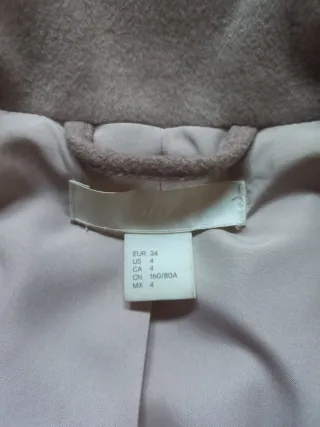 Cappotto corto H&M beige collo alto EUR 34