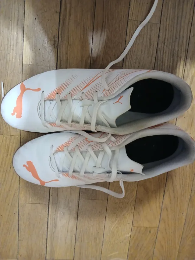 Zapatillas Fútbol Sala Puma Blancas Naranja