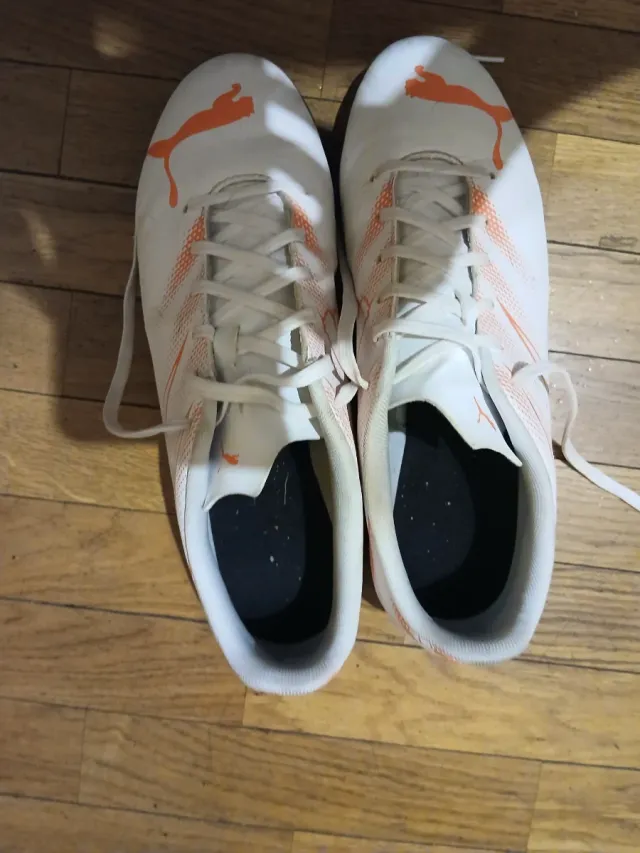 Zapatillas Fútbol Sala Puma Blancas Naranja