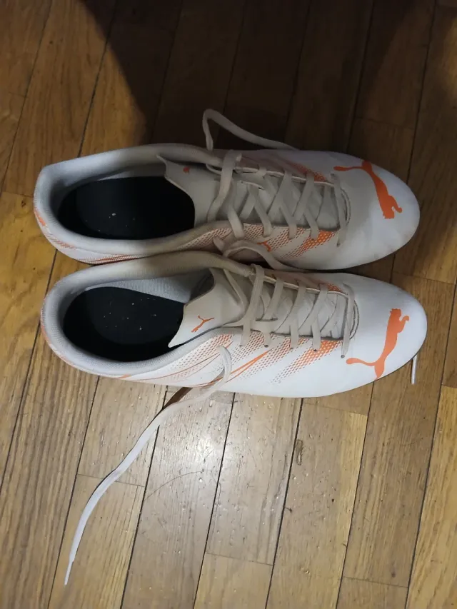 Zapatillas Fútbol Sala Puma Blancas Naranja