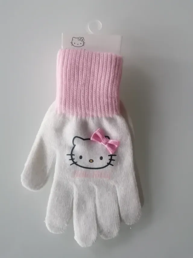 Guanti Hello Kitty Nuovi 110-128 4/8 anni
