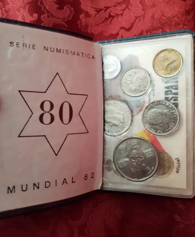 Folleto Mundial 82 España Serie Numismática