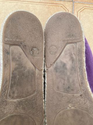 Sandalias esparto ante violeta. T38