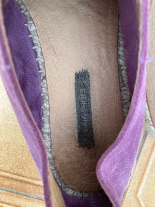 Sandalias esparto ante violeta. T38